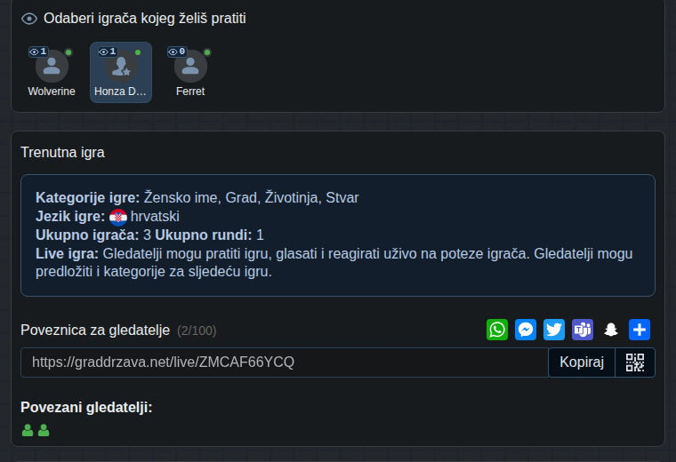 Pogled gledatelja u predvorju